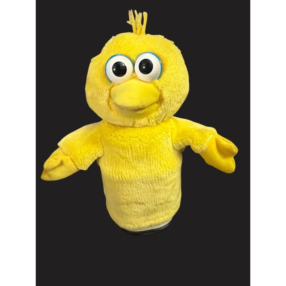 1997 Tyco Big Bird Hand Puppet Plush‎ Toy 10" Yellow